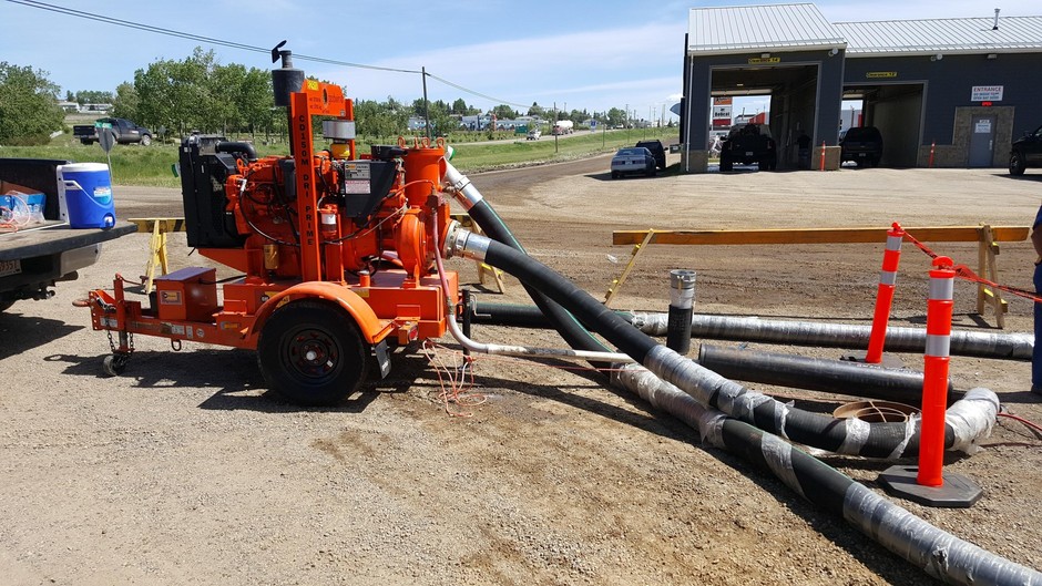 Heavy equipment at work